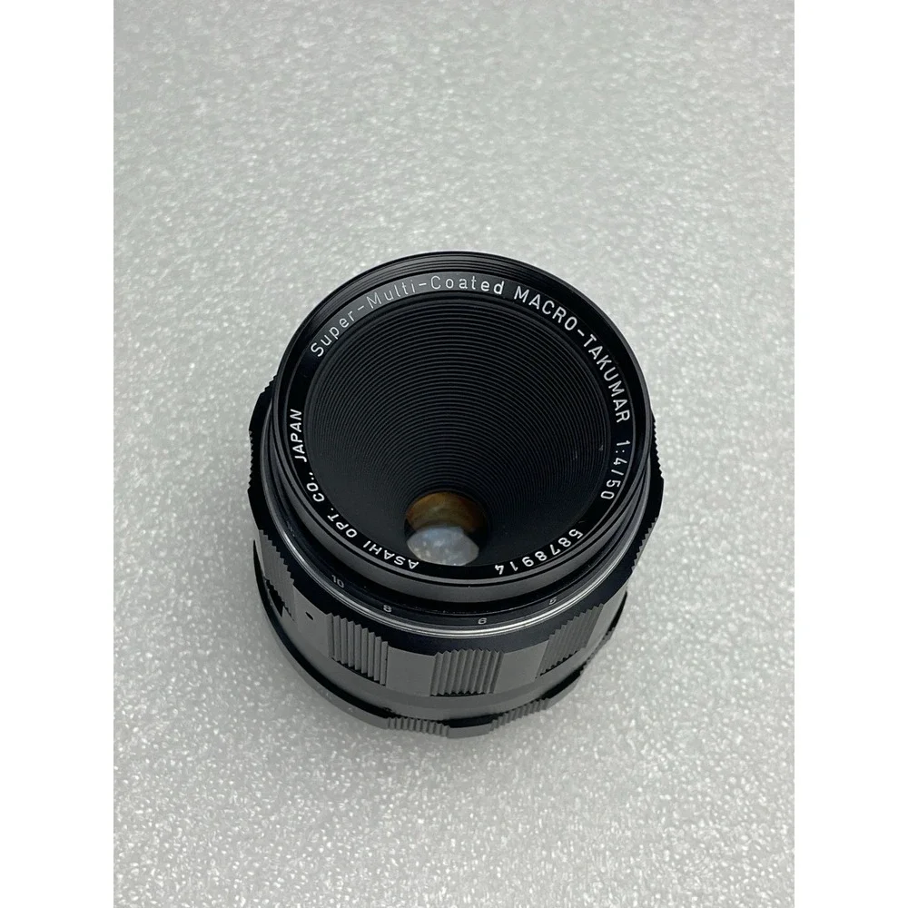Asahi Macro-Tacumar 1:4/50 Super-Multi-Coated Lens + Pentax K Mount Adapter